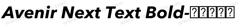 Avenir Next Text Bold字体转换